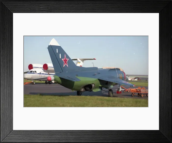 Framed Print : Farnborough 92 - Yak-38M - Yellow 38 Framed Print : Farnborough 92 - Yak-38M - Yellow 38