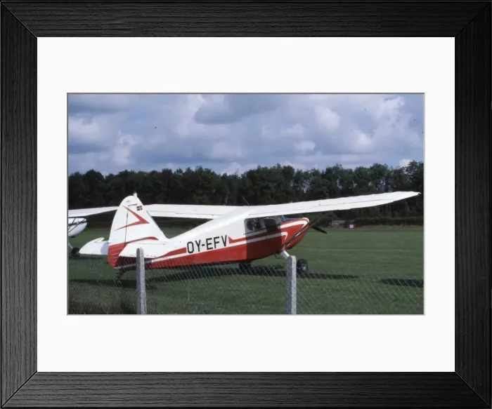 Framed Print : Stinson 108-2 Voyager - OY-EFV Framed Print : Stinson 108-2 Voyager - OY-EFV