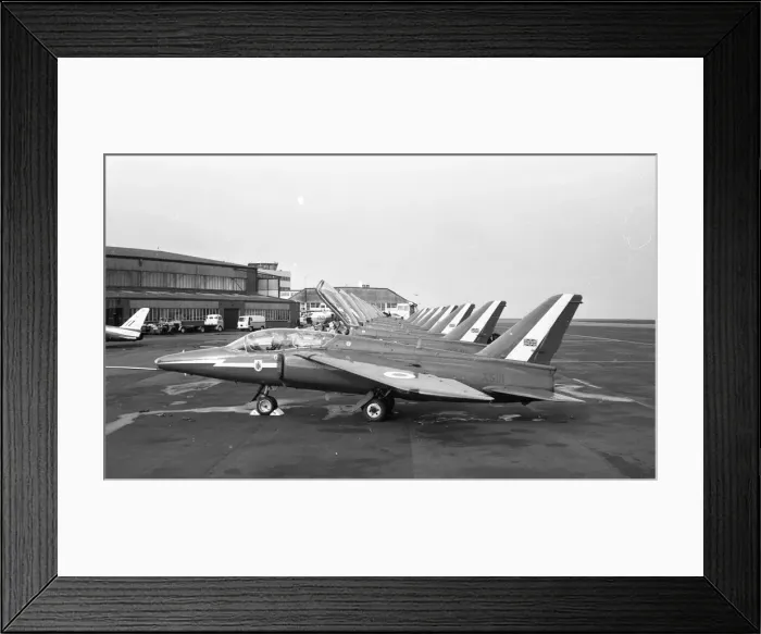 Framed Print : Red Arrows Gnat T Mk. 2 XS111 and XR540 with 8 more plus XS10 Framed Print : Red Arrows Gnat T Mk. 2 XS111 and XR540 with 8 more plus XS10