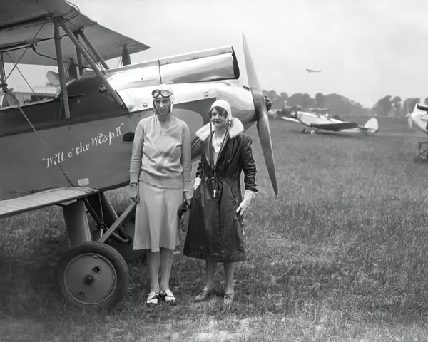 Marjorie Vereker and Adelaide Cleaver - Heston Aerodrome