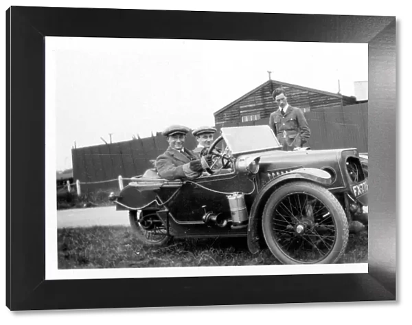 H. O. Tomblin and friends in their 1914 Morgan 3-wheeler