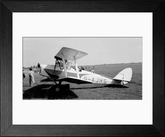 Framed Print : de Havilland DH. 82a Tiger Moth G-AJHS Framed Print : de Havilland DH. 82a Tiger Moth G-AJHS