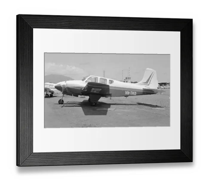 Framed Print : Beech 95 Travelair VH-TKD Framed Print : Beech 95 Travelair VH-TKD
