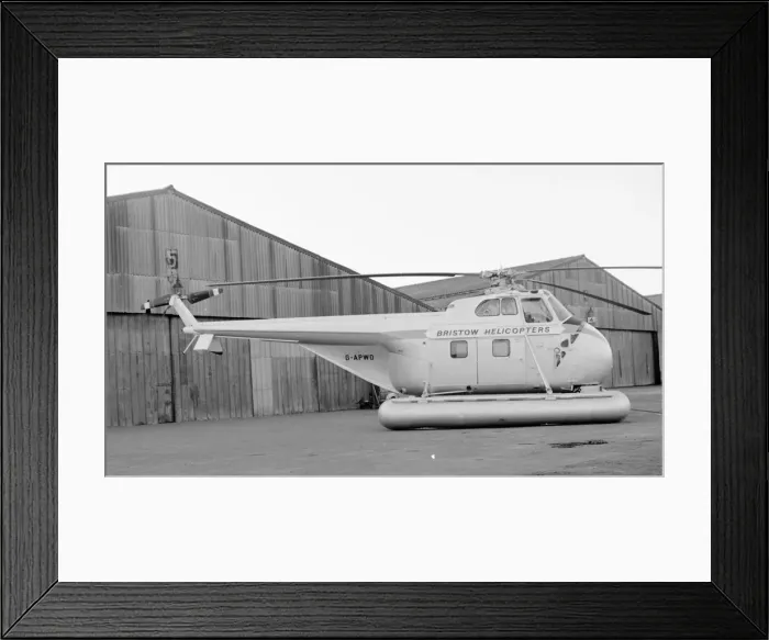 Framed Print : Bristow Helicopters Westland WS-55 series 1 Whirlwind G-APWO Framed Print : Bristow Helicopters Westland WS-55 series 1 Whirlwind G-APWO