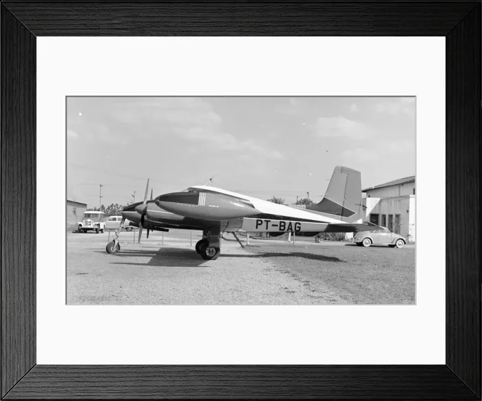Framed Print : Cessna 310B PT-BAG Framed Print : Cessna 310B PT-BAG