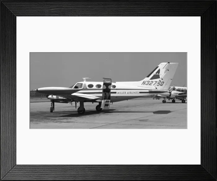 Framed Print : Cessna 401 N3275Q