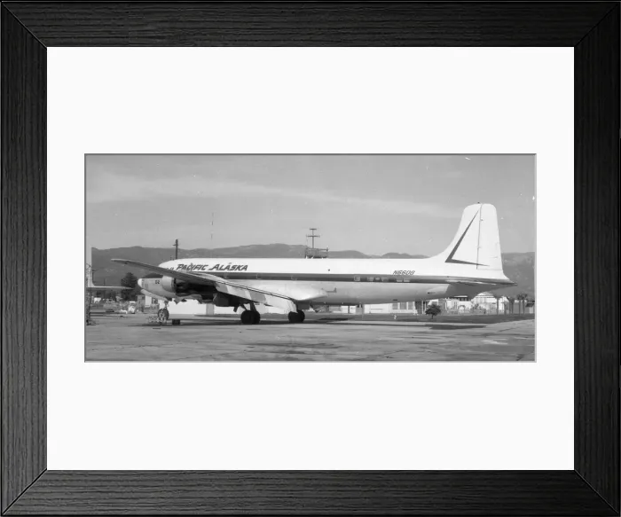 Framed Print : Douglas DC-6B N66DG Framed Print : Douglas DC-6B N66DG