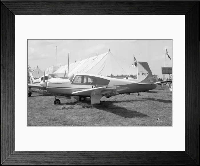 Framed Print : Mooney M. 20C Mark 21 G-ASLZ Framed Print : Mooney M. 20C Mark 21 G-ASLZ