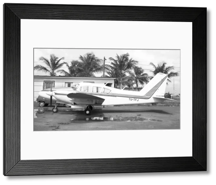 Framed Print : Piper Aztec TU-TFJ Framed Print : Piper Aztec TU-TFJ