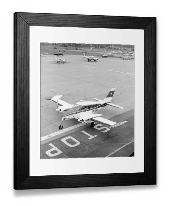 Framed Print : Cessna 320 HB-LCI Framed Print : Cessna 320 HB-LCI
