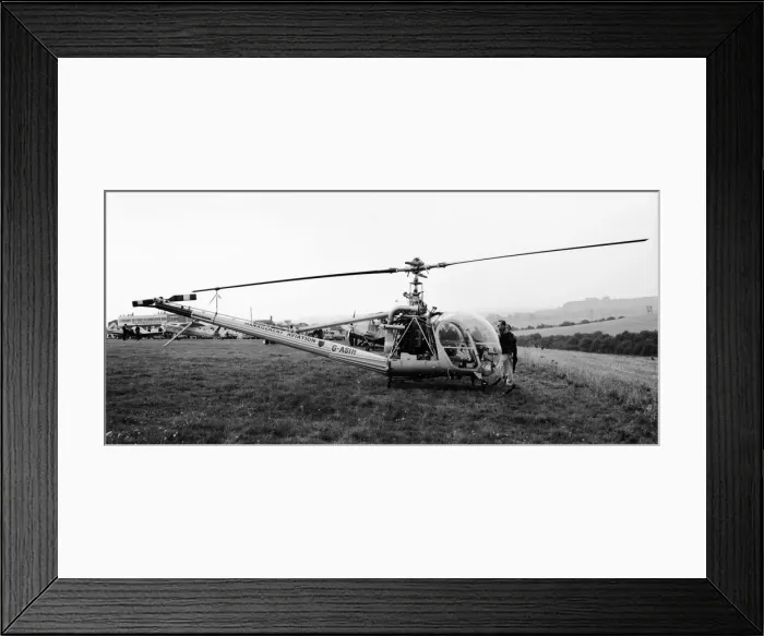 Framed Print : Hiller UH-12E G-ASIH Framed Print : Hiller UH-12E G-ASIH