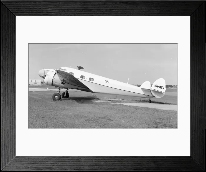 Framed Print : Lockheed 12A Electra Junior VH-ASV Framed Print : Lockheed 12A Electra Junior VH-ASV