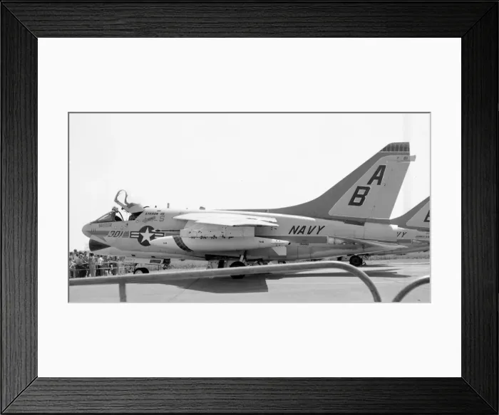 Framed Print : United States Navy Ling Temco-Vought A-7B-3-CV Corsair II Framed Print : United States Navy Ling Temco-Vought A-7B-3-CV Corsair II