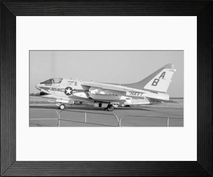 Framed Print : United States Navy Ling Temco-Vought A-7B-3-CV Corsair II Framed Print : United States Navy Ling Temco-Vought A-7B-3-CV Corsair II