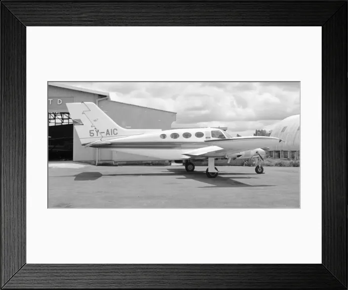 Framed Print : Cessna 402 5Y-AIC Framed Print : Cessna 402 5Y-AIC
