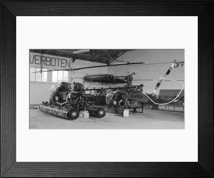 Framed Print : Bell 47G D-HOCA Framed Print : Bell 47G D-HOCA