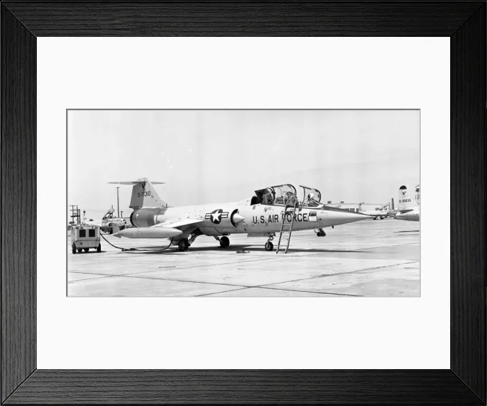 Framed Print : United States Air Force - Lockheed F-104B-10-LO - O-57-1310 Framed Print : United States Air Force - Lockheed F-104B-10-LO - O-57-1310