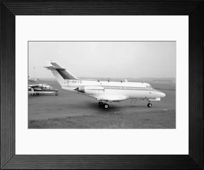 Framed Print : Hawker Siddeley HS. 125 series 1b - G-AWYE Framed Print : Hawker Siddeley HS. 125 series 1b - G-AWYE