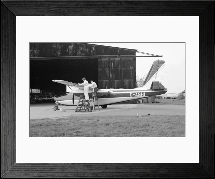 Framed Print : Aero Commander 680E - G-ASHI Framed Print : Aero Commander 680E - G-ASHI