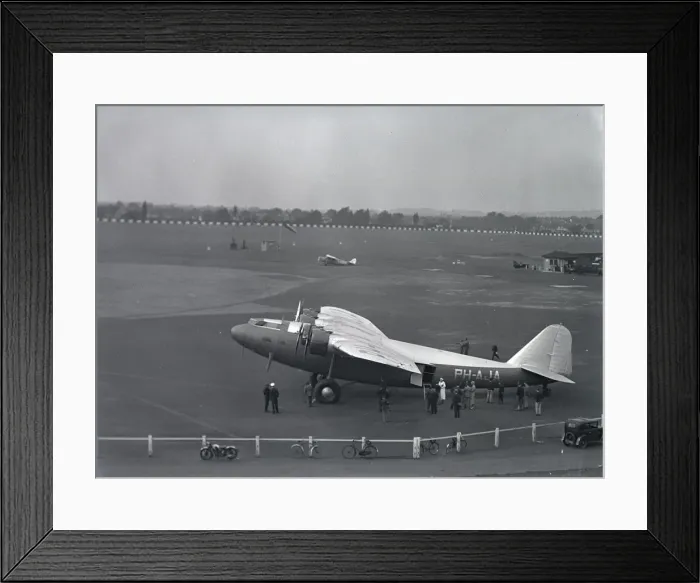 Framed Print : Croydon Airport - Fokker F. XXXVI PH-AJA Framed Print : Croydon Airport - Fokker F. XXXVI PH-AJA