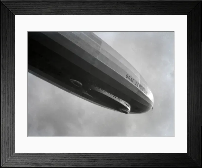 Framed Print : Hanworth Air Park - 1932 - Graf Zeppelin D-LZ127 Framed Print : Hanworth Air Park - 1932 - Graf Zeppelin D-LZ127