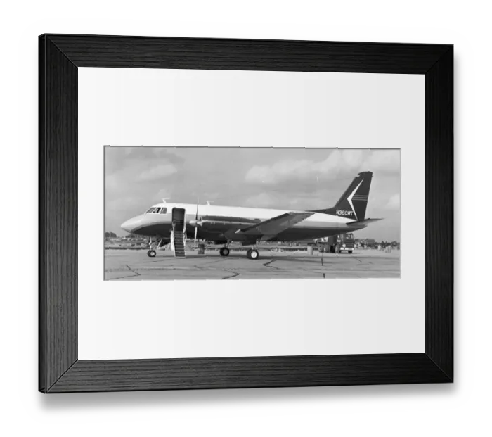 Framed Print : Grumman G-159 Gulfstream I N360WT Framed Print : Grumman G-159 Gulfstream I N360WT