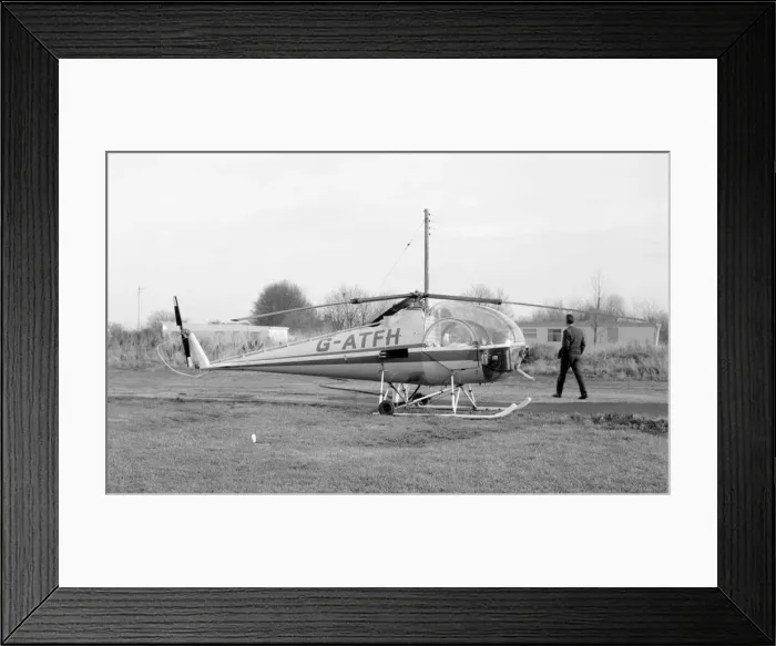 Framed Print : Brantly B-2B G-ATFH Framed Print : Brantly B-2B G-ATFH