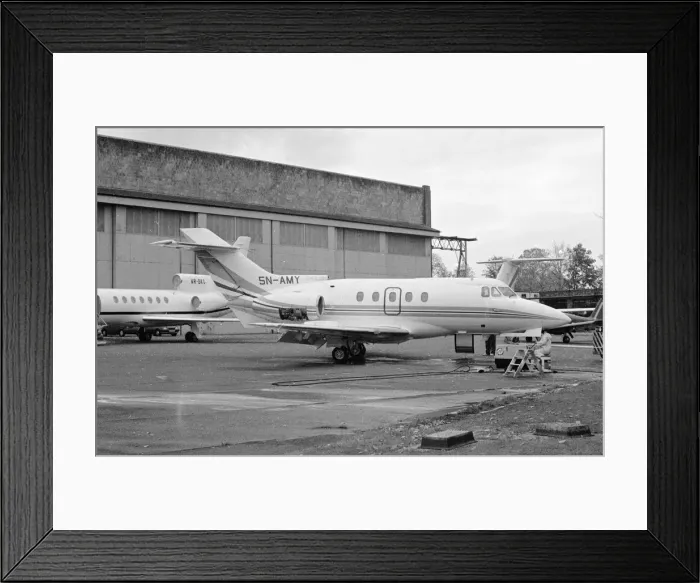 Framed Print : Hawker Siddeley HS. 125-403B 5N-AMY Framed Print : Hawker Siddeley HS. 125-403B 5N-AMY