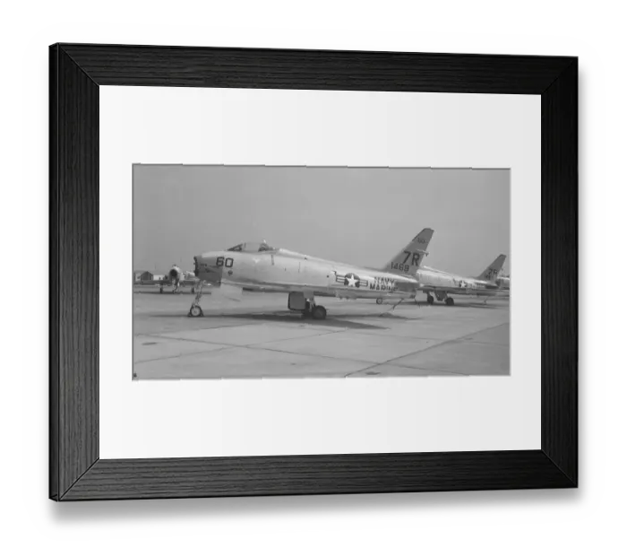 Framed Print : USN - United States Marine Corps North American FJ-4B Fury Framed Print : USN - United States Marine Corps North American FJ-4B Fury