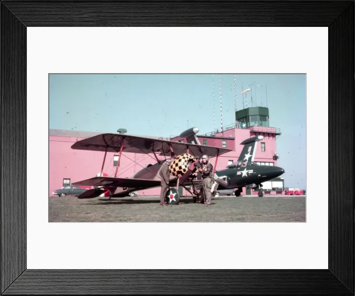 Framed Print : 1955 USN meets 1918 USaS Framed Print : 1955 USN meets 1918 USaS