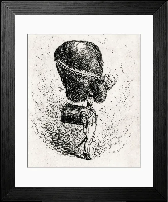 Framed Print : Did you never see a Grenadier Guard before - cartoon Framed Print : Did you never see a Grenadier Guard before - cartoon