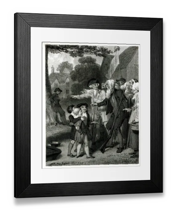 Framed Print : Rip Van Winkle drawn by R. Westall, R. A Framed Print : Rip Van Winkle drawn by R. Westall, R. A