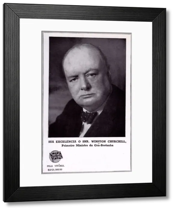 Framed Print : Churchill - British War Propaganda Framed Print : Churchill - British War Propaganda
