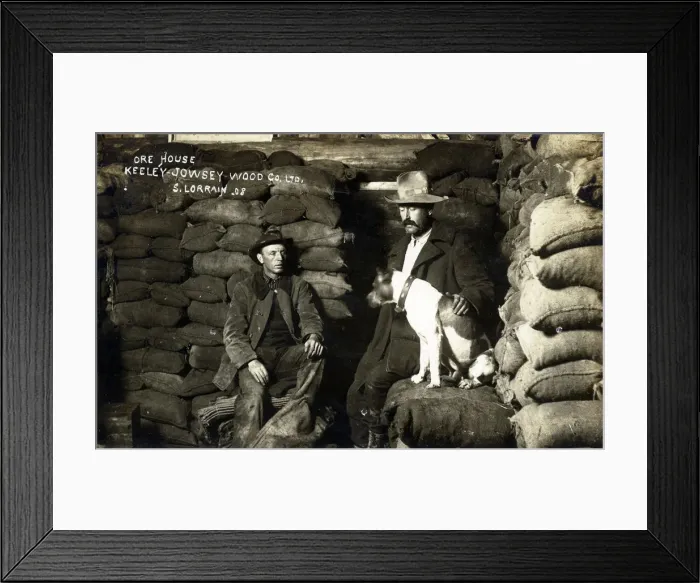 Framed Print : Canada - Ontario - Mining Town - South Lorrain - Keeley-Jowsley-Wood Company Ore House Framed Print : Canada - Ontario - Mining Town - South Lorrain - Keeley-Jowsley-Wood Company Ore House