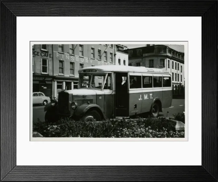 Framed Print : Vintage Leyland Cub Bus - JMT (Jersey Motor Transport) Framed Print : Vintage Leyland Cub Bus - JMT (Jersey Motor Transport)