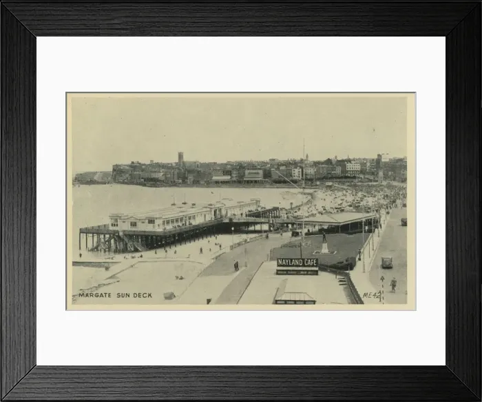 Framed Print : Sun Deck, Margate, Kent, England Framed Print : Sun Deck, Margate, Kent, England