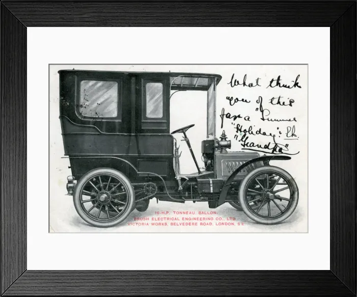 Framed Print : 16HP Ballon Vintage Car (by Brush Engineering) Framed Print : 16HP Ballon Vintage Car (by Brush Engineering)