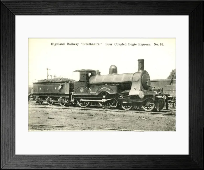 Framed Print : Strathnairn - 4-4-0 Jones Steam Locomotive Framed Print : Strathnairn - 4-4-0 Jones Steam Locomotive