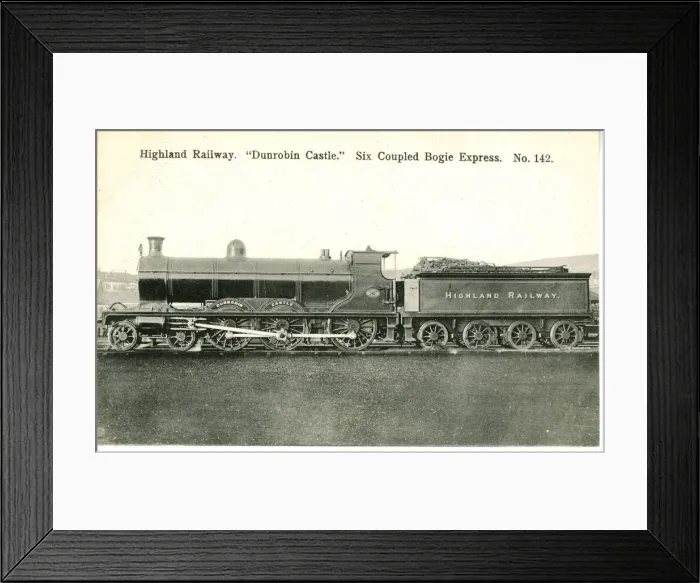 Framed Print : Dunrobin Castle - 4-6-0 Drummond Steam Locomotive Framed Print : Dunrobin Castle - 4-6-0 Drummond Steam Locomotive