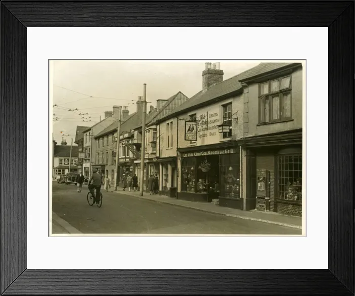 Framed Print : Church Street (Showing Ye Olde Times Tea and Grill) Framed Print : Church Street (Showing Ye Olde Times Tea and Grill)