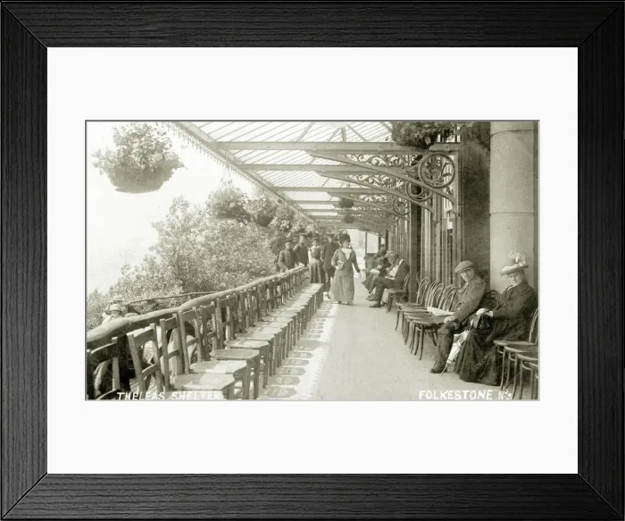 Framed Print : The Leas Shelter Framed Print : The Leas Shelter