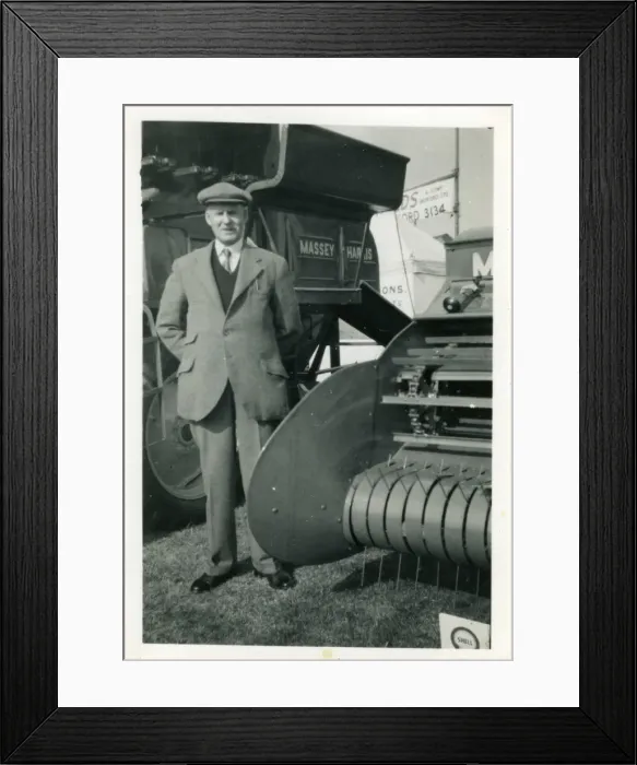 Framed Print : Massey Harris Agricultural Equipment