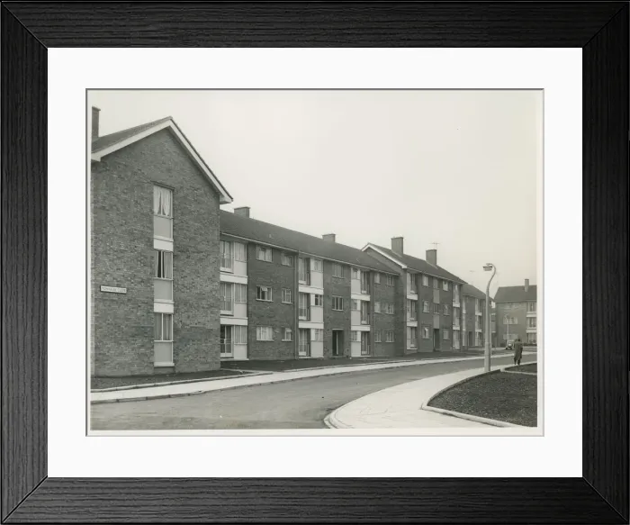 Framed Print : Townsley Close (Built on site of the old Newton Street) Framed Print : Townsley Close (Built on site of the old Newton Street)