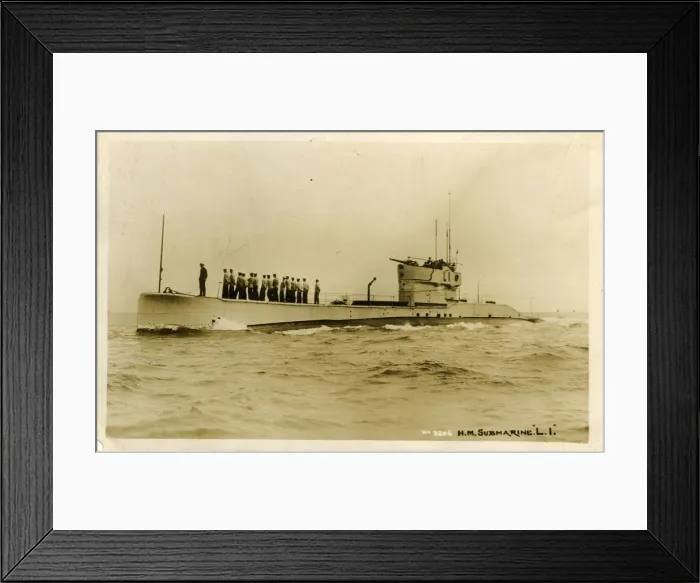 Framed Print : HM Submarine L1 Framed Print : HM Submarine L1