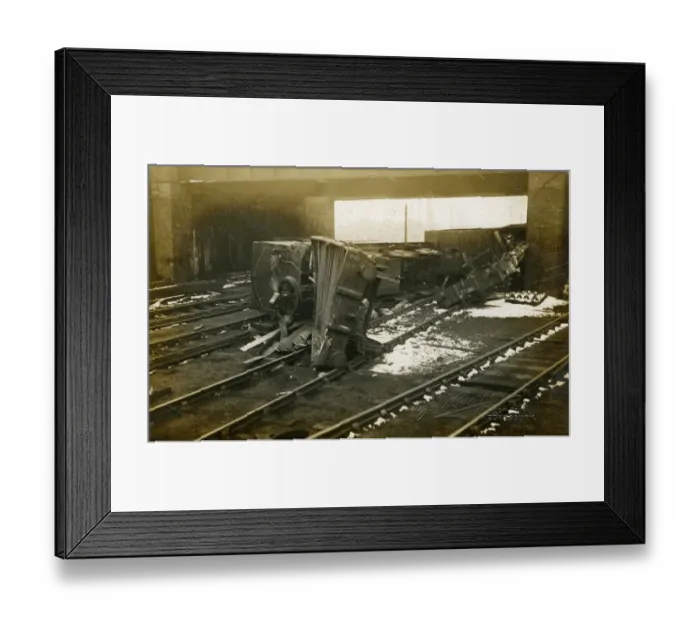 Framed Print : 1894 Railway Accident Framed Print : 1894 Railway Accident