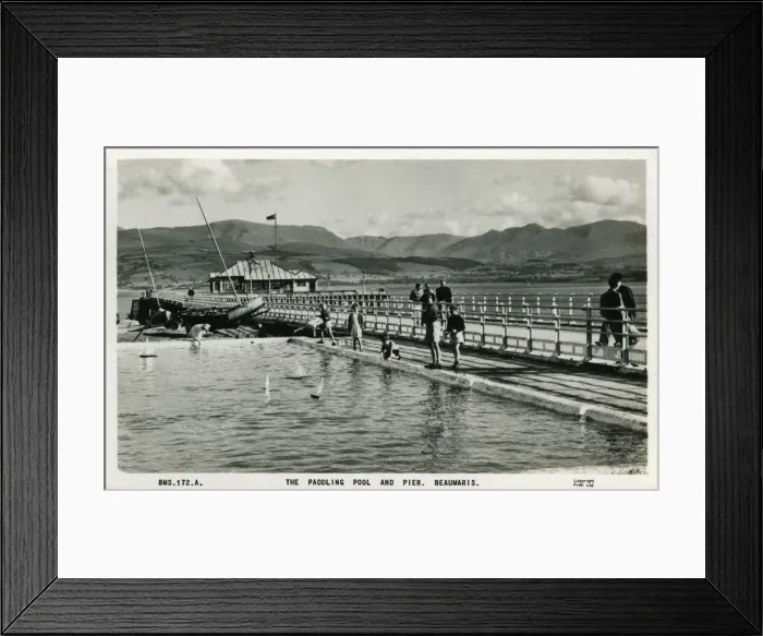 Framed Print : The Pier and Paddling Pool Framed Print : The Pier and Paddling Pool