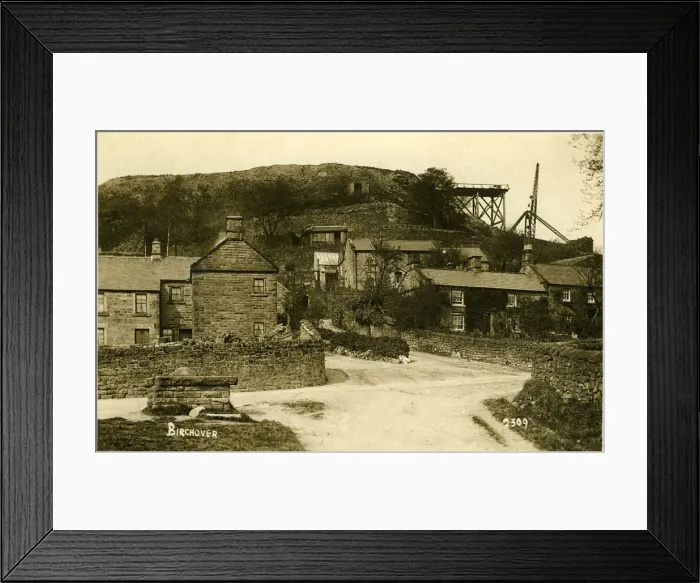 Framed Print : The Village (Showing the Sandstone Quarry)