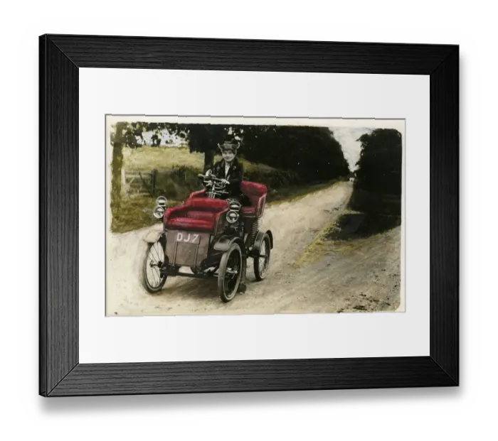 Framed Print : 1902 Alldays and Onions 4HP Traveller Vintage Car Framed Print : 1902 Alldays and Onions 4HP Traveller Vintage Car