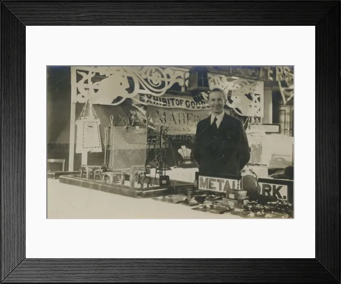 Framed Print : Empire Exhibition Metalwork Display Framed Print : Empire Exhibition Metalwork Display