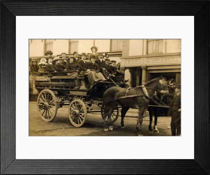Framed Print : Freshfield and Formby Stage Coach Framed Print : Freshfield and Formby Stage Coach